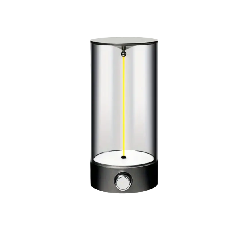 Magnetic LED Atmosphere Lamp with Three Levels of Brightness - Dark Silver- Large Size-0
