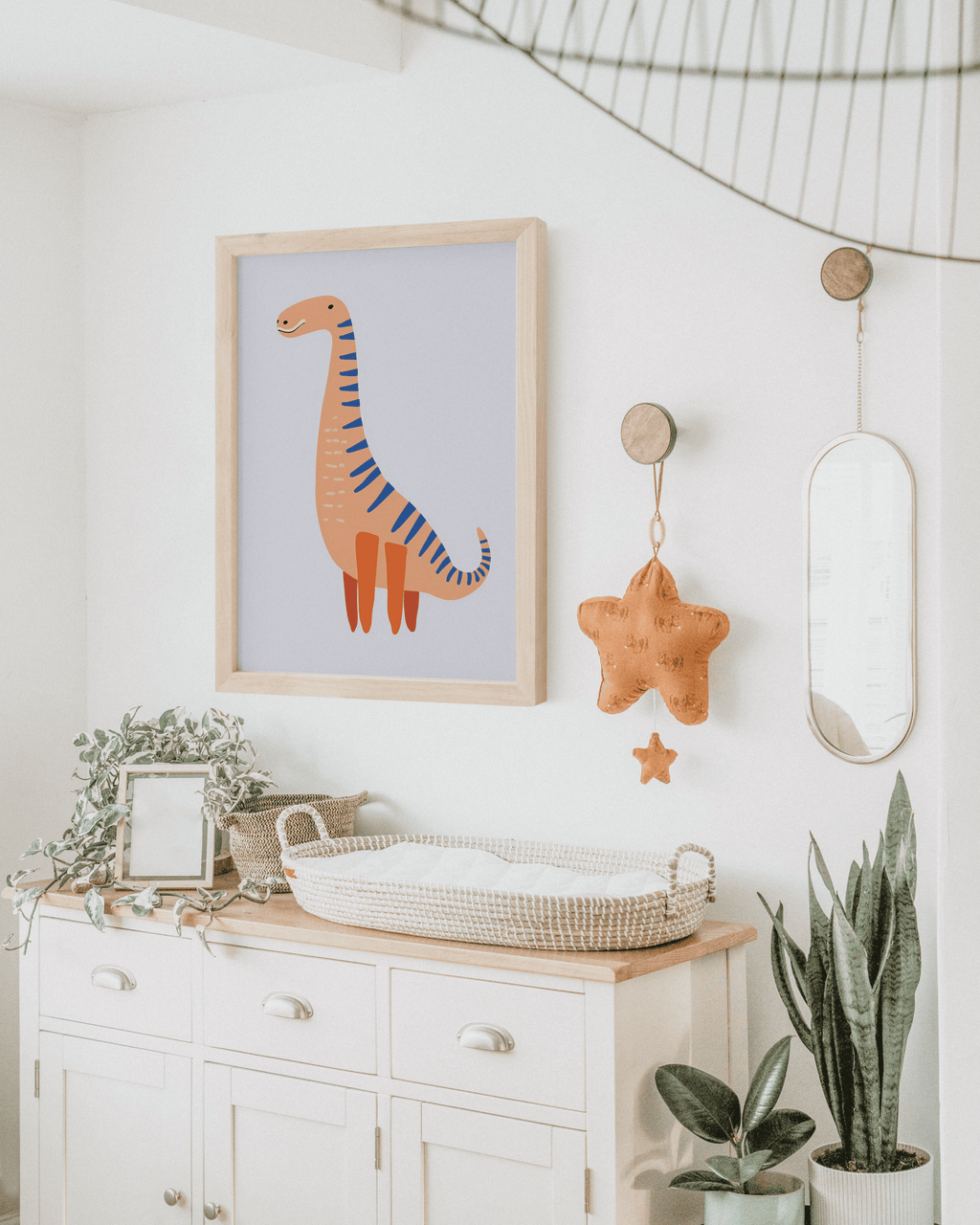 Dinosaurier Poster · Dino Freunde: Entdecke die Welt der prähistorischen Riesen ·Deko Print ohne Rahmen-1