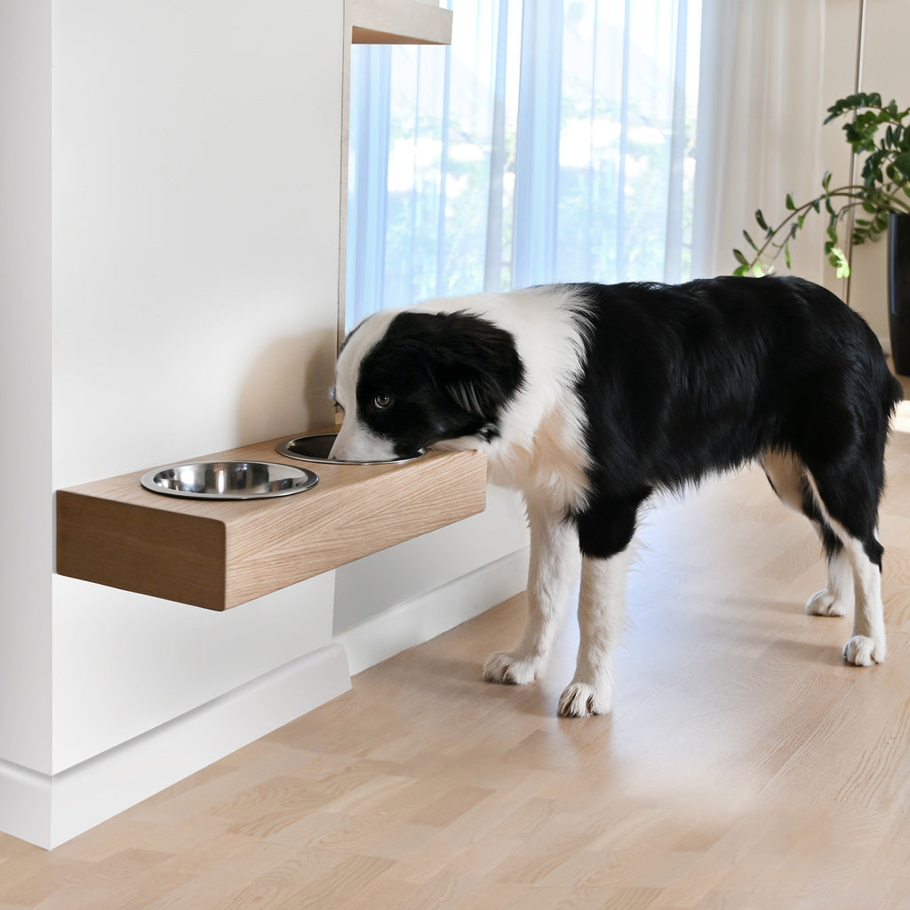 Wooden Elevated Dog Bowl Stand, 3 Sizes for Dogs and Cats-0