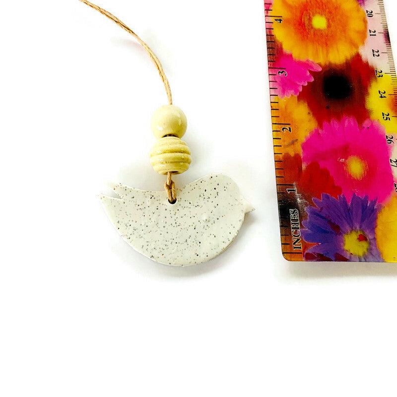 Dove Christmas Ornament Handmade from Clay & Nova Scotia Beach Sand-2