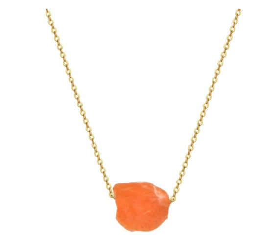 Hot Selling Stone Crystal Pillar Tree Of Life Pendant Ins Fashion Necklace-5