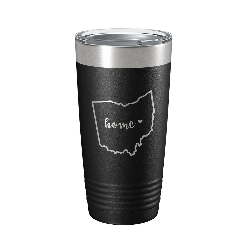 Ohio Tumbler Home State Travel Mug Insulated Laser Engraved Map Coffee Cup 20 oz-0