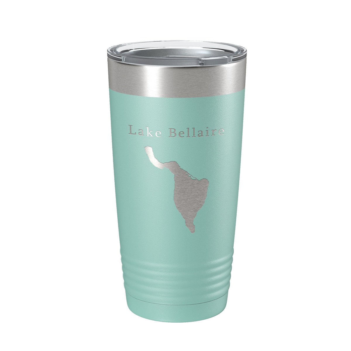Lake Bellaire Map Tumbler Travel Mug Insulated Laser Engraved Coffee Cup Michigan 20 oz-12