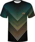 Green Gold V-Shaped Esports Jersey with Custom Name