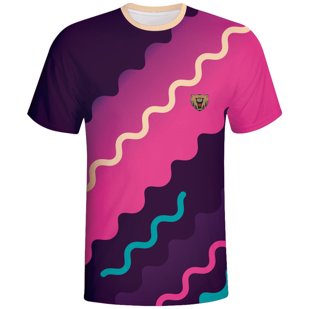 Pink Purple Wave Gaming Esports Jersey