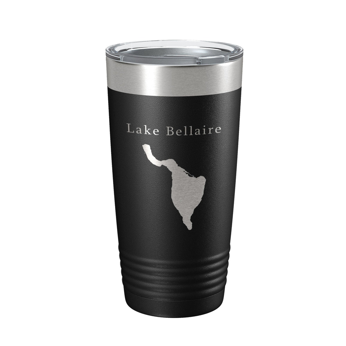 Lake Bellaire Map Tumbler Travel Mug Insulated Laser Engraved Coffee Cup Michigan 20 oz-0