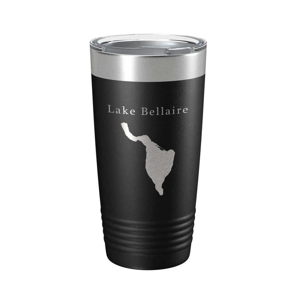 Lake Bellaire Map Tumbler Travel Mug Insulated Laser Engraved Coffee Cup Michigan 20 oz-5