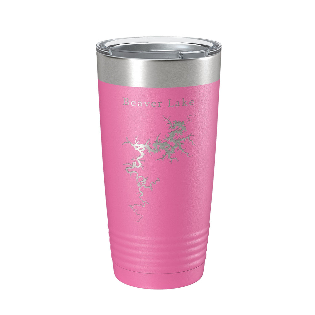 Beaver Lake Map Tumbler Travel Mug Insulated Laser Engraved Coffee Cup Arkansas 20 oz-11