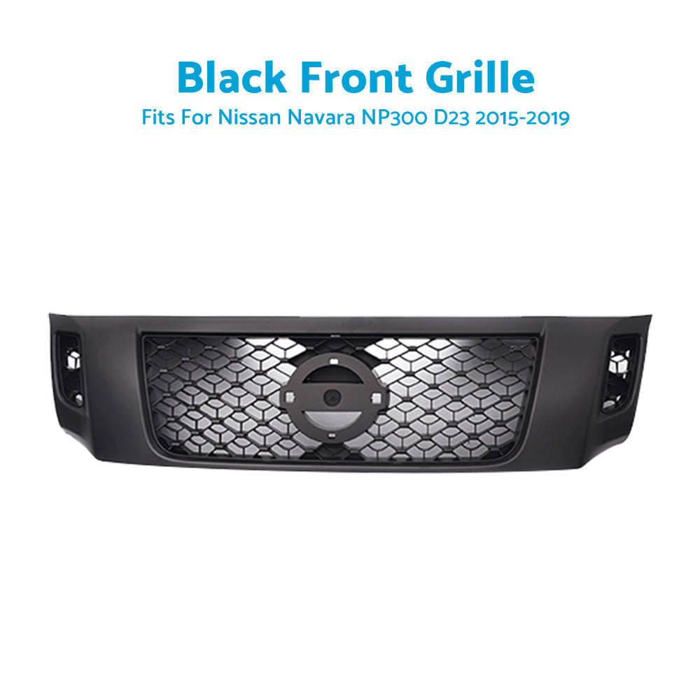 Front Grill Matte Black Bumper Bar Grille Suitable for Nissan Navara NP300 D23-4