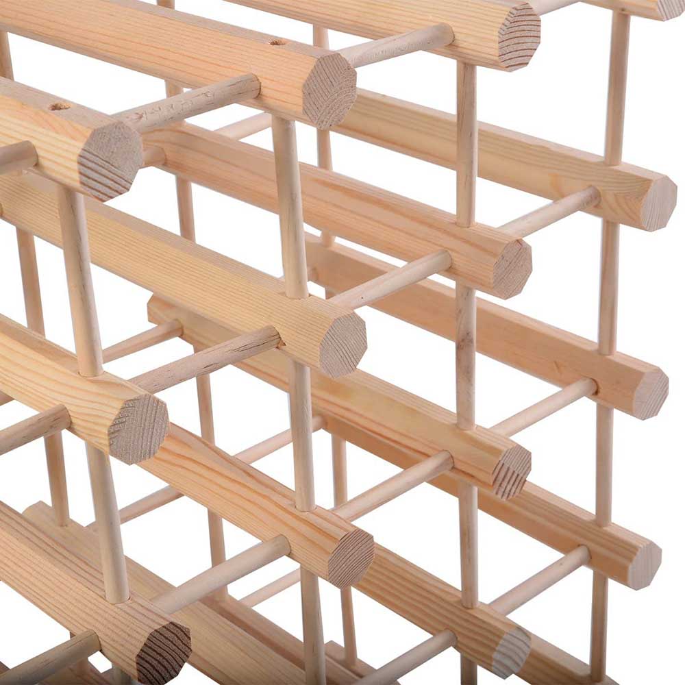 Wooden wine rack for 40 bottles-4