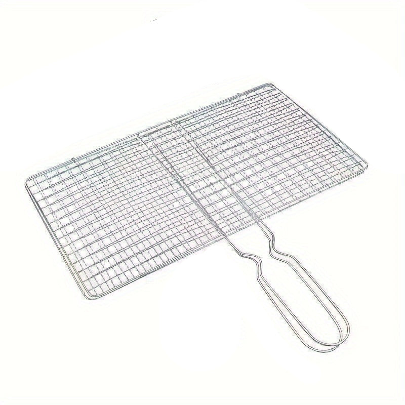 BBQ Grill Basket Stainless Steel Fish & Meat Grill-0