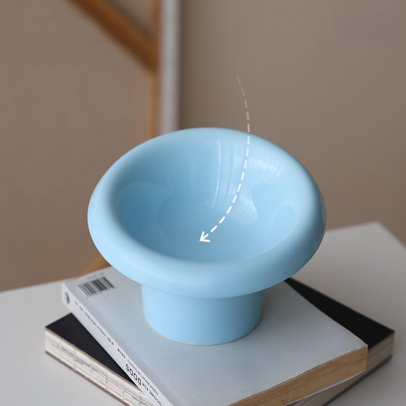 Fafa Elevated Ceramic Pet Bowl-2