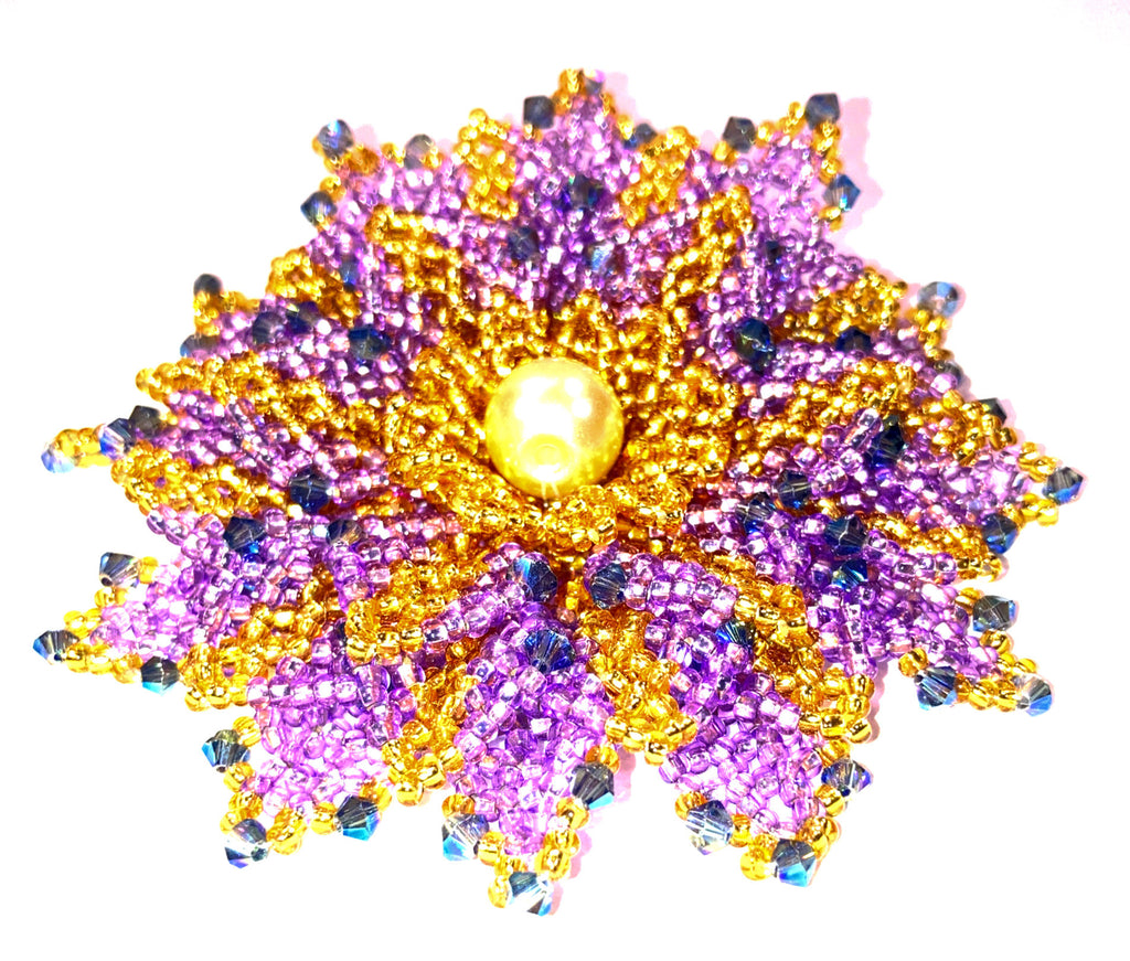 Brooch "Golden Lily"-2