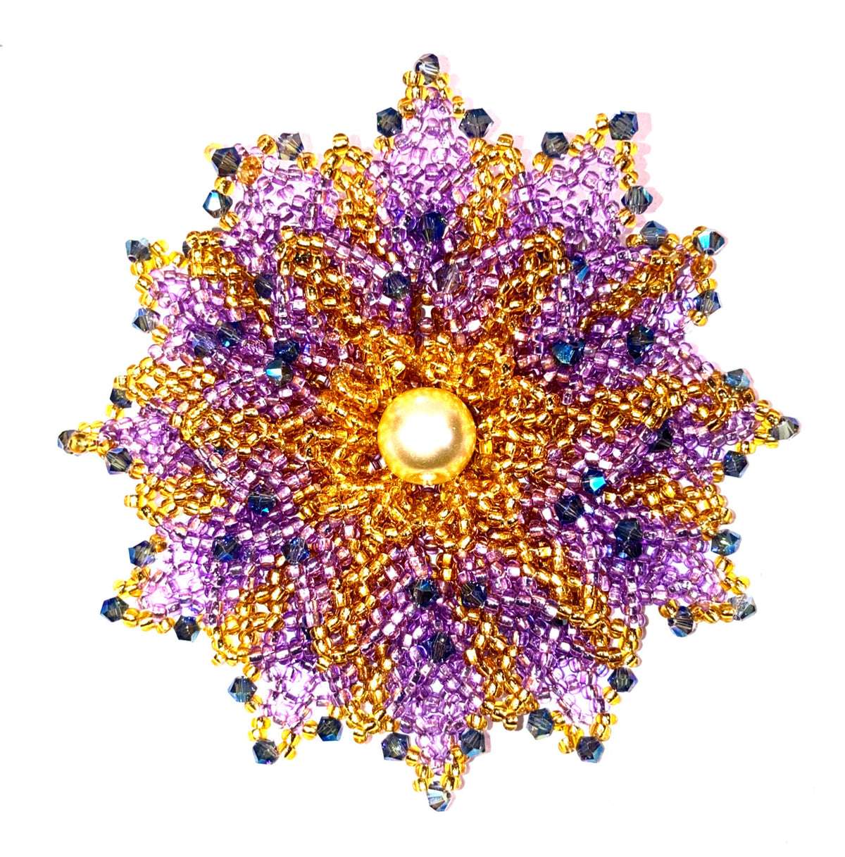 Brooch "Golden Lily"-4