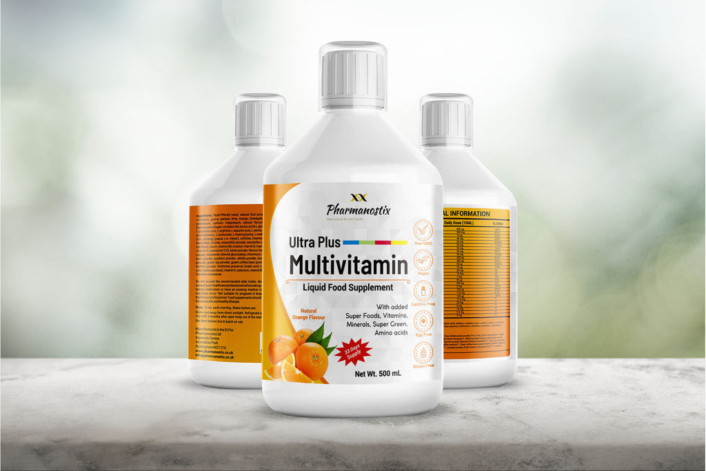 Liquid Multivitamin Supplement, 500 mL, Advanced Vitamin Superfood Greens Blend-3