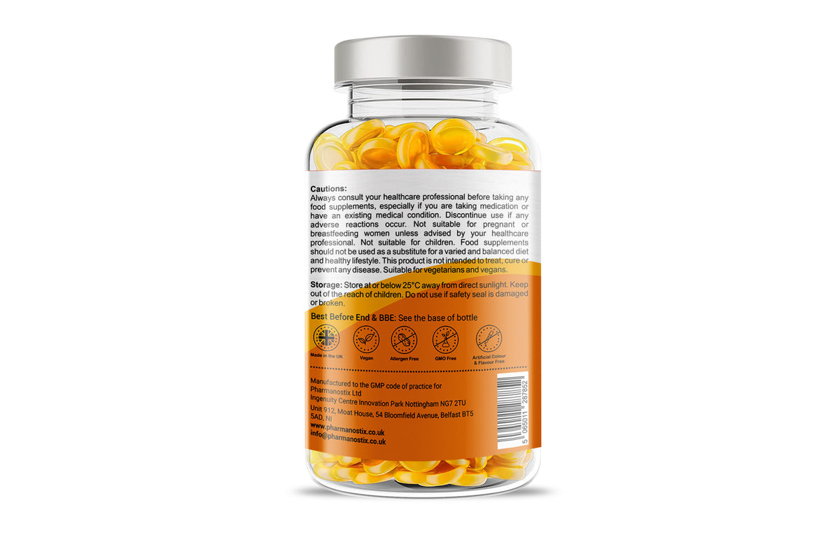 Turmeric Curcumin with Ginger Vegan Gummies - 120 Natural Orange Flavour-1
