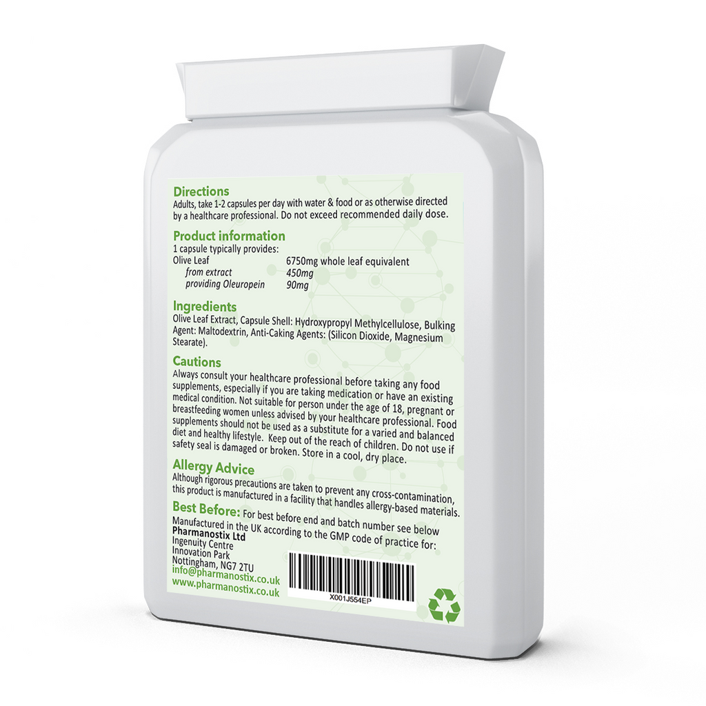 Olive Leaf Extract Supplement 60 Vegan Capsules-1
