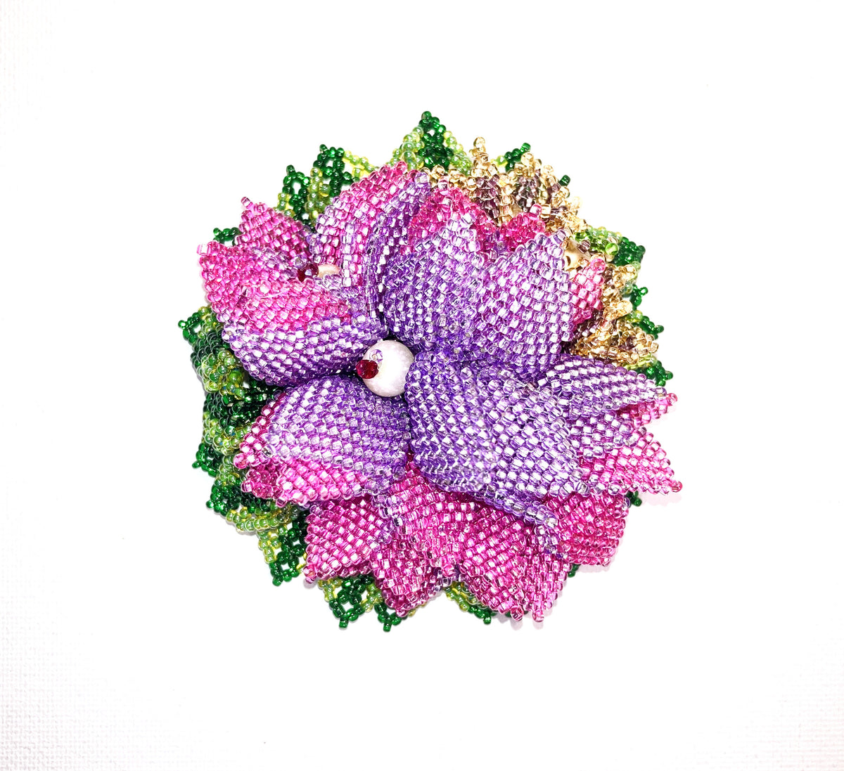 Brooch "Rose  Rose"-1