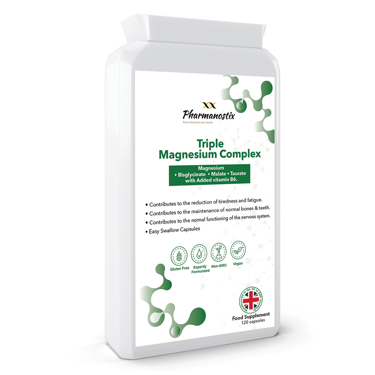 Triple Magnesium Complex 120 Vegan Capules-0