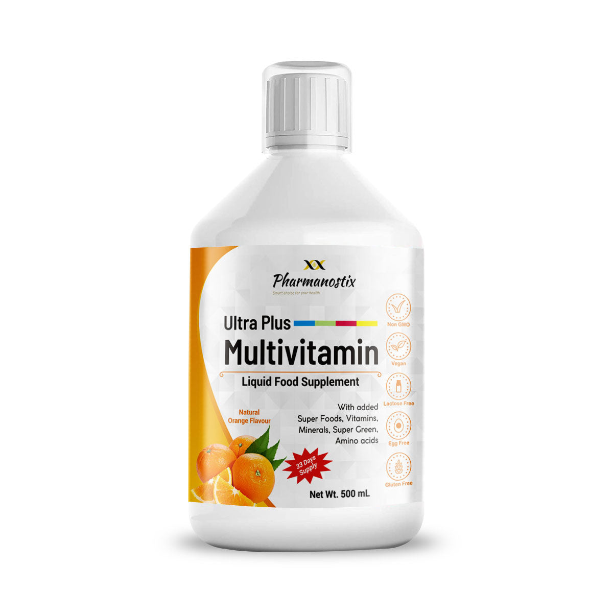 Liquid Multivitamin Supplement, 500 mL, Advanced Vitamin Superfood Greens Blend-0