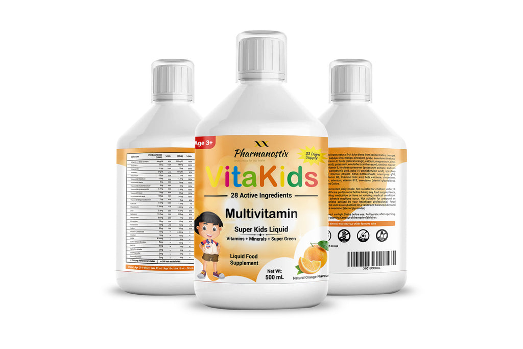 VitaKids Multivitamin Liquid -33 Day Supply- with 28 Active Ingredients-1