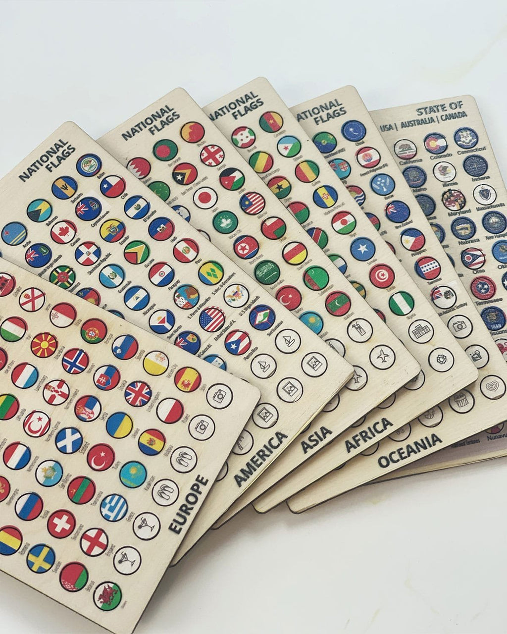 Flags of countries and states, World map markers 420pcs-1