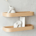 Set of Floating Wall Shelves, Oak Minimalist Ledge Shelf for Home-0