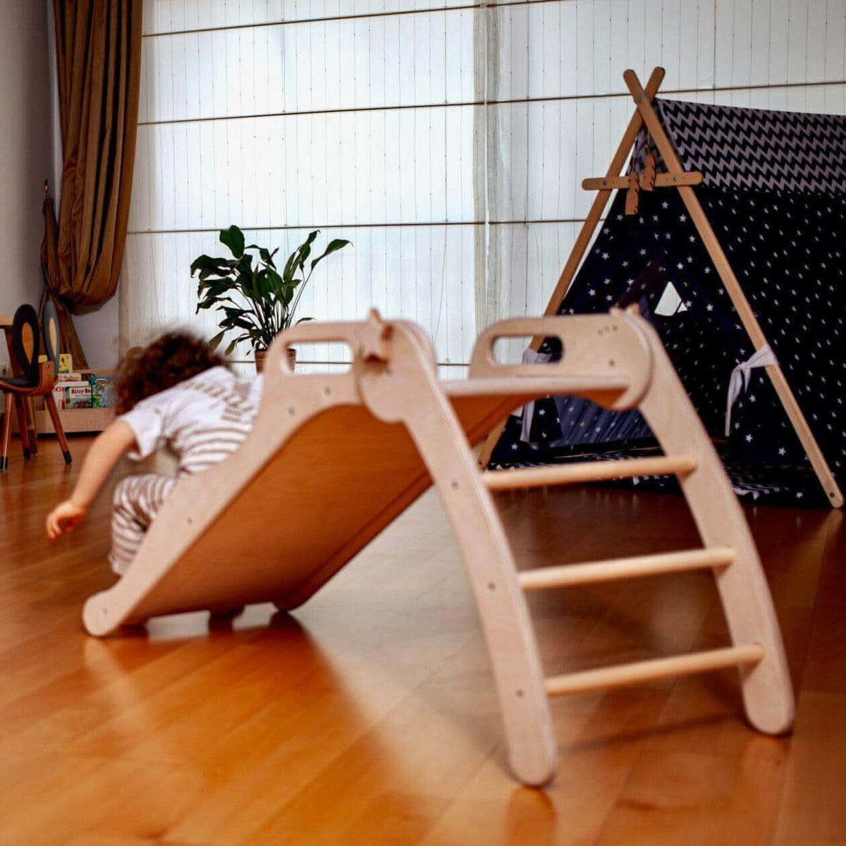 Foldable Wooden Slide-1