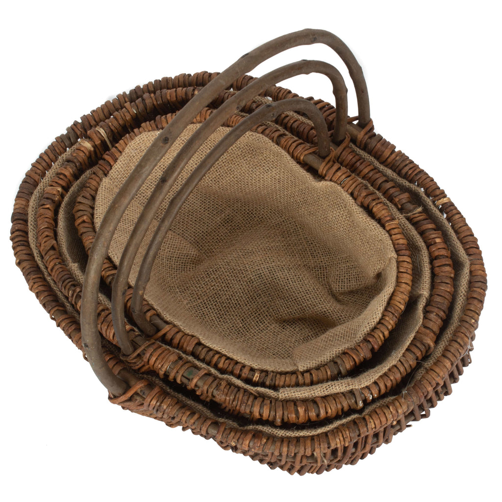Oval Unpeeled Willow Garden Trug-1