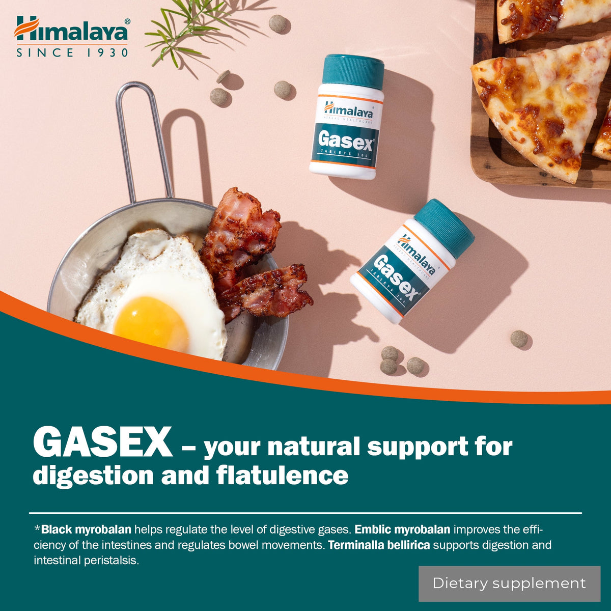 Himalaya Gasex - 100 Tablets