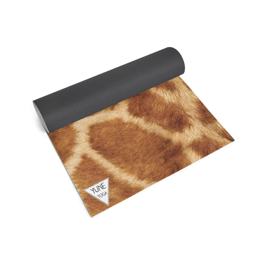 Giraffe Print Eco Yoga Mat – 6mm Support, Non-Slip Surface | Yune-2
