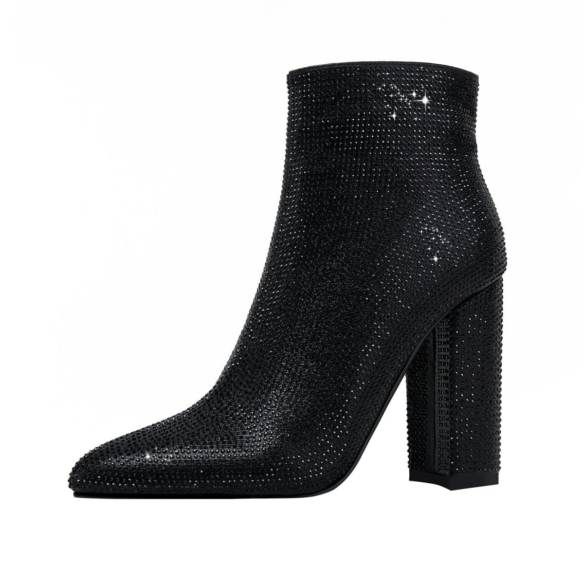 Glam Embellished Ankle Boots-1