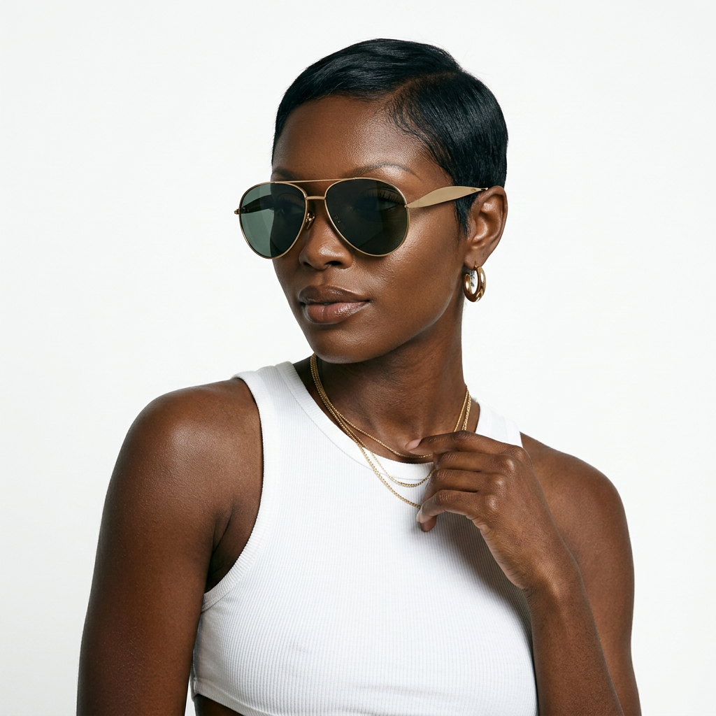 Limitless Gold Pilot Sunglasses-0