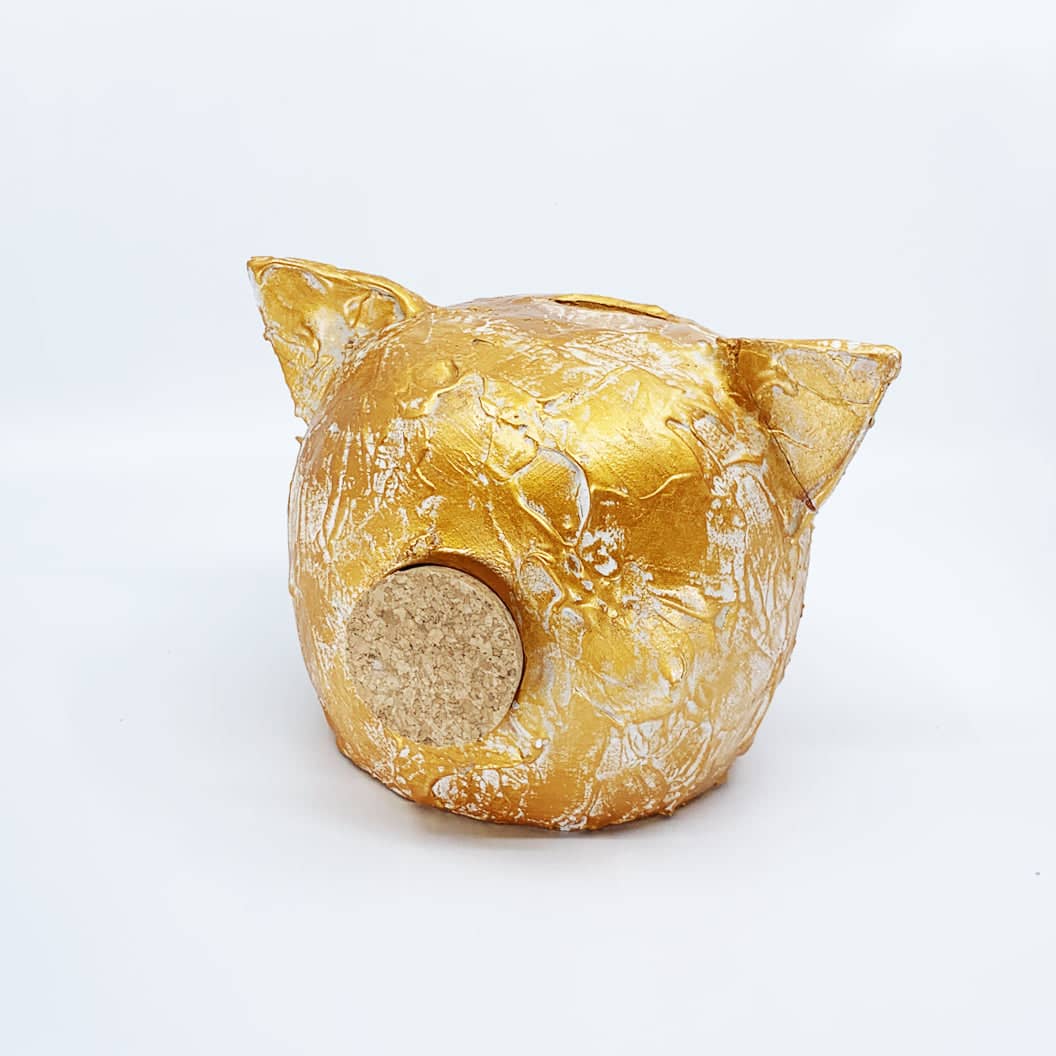 Ceramic Piggy Bank - Grunge Collection | Vintage Money Box Jar-6