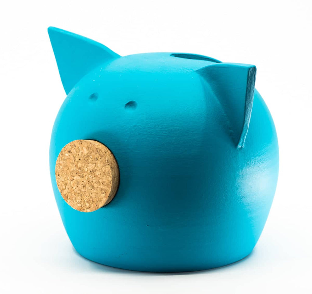 Handmade Ceramic Blackboard Piggy Bank - The Chalk Collection-12