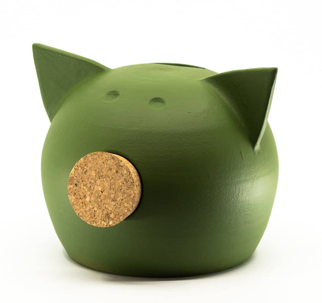 Handmade Ceramic Blackboard Piggy Bank - The Chalk Collection-2