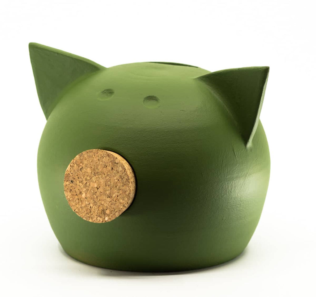 Handmade Ceramic Blackboard Piggy Bank - The Chalk Collection-5