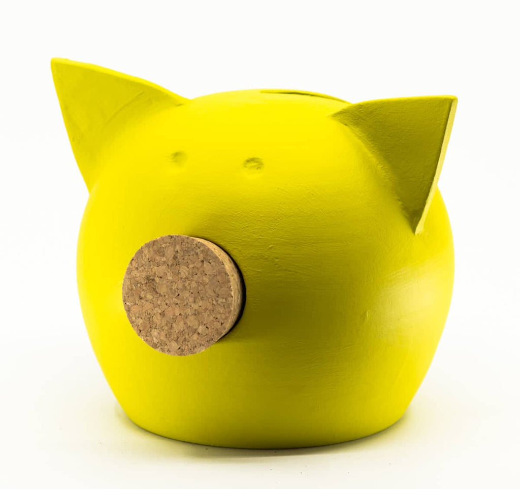 Handmade Ceramic Blackboard Piggy Bank - The Chalk Collection-30