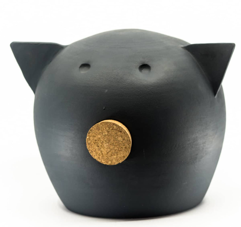 Handmade Ceramic Blackboard Piggy Bank - The Chalk Collection-9