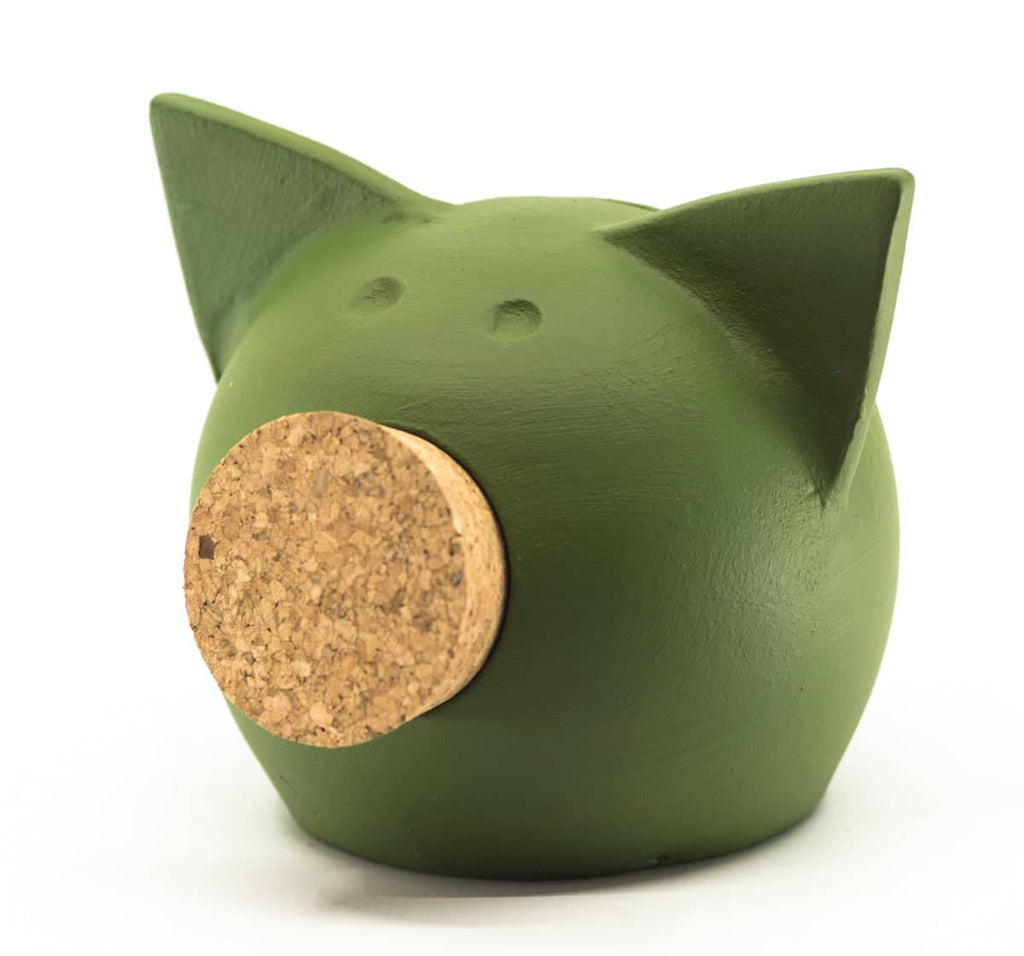 Handmade Ceramic Blackboard Piggy Bank - The Chalk Collection-1