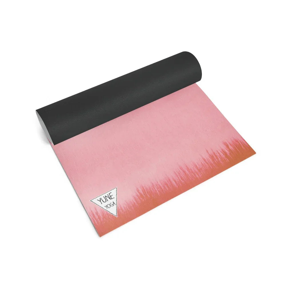 Hecate Yoga Mat – 6 mm Extra Thick, Non-Slip Eco-Friendly PER with Soft Pink Ombré UV-Printed Design | Yune Yoga-1