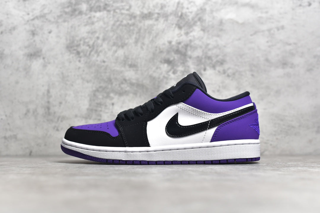 Air Jordan 1 Low Court Purple lila svart vit herr