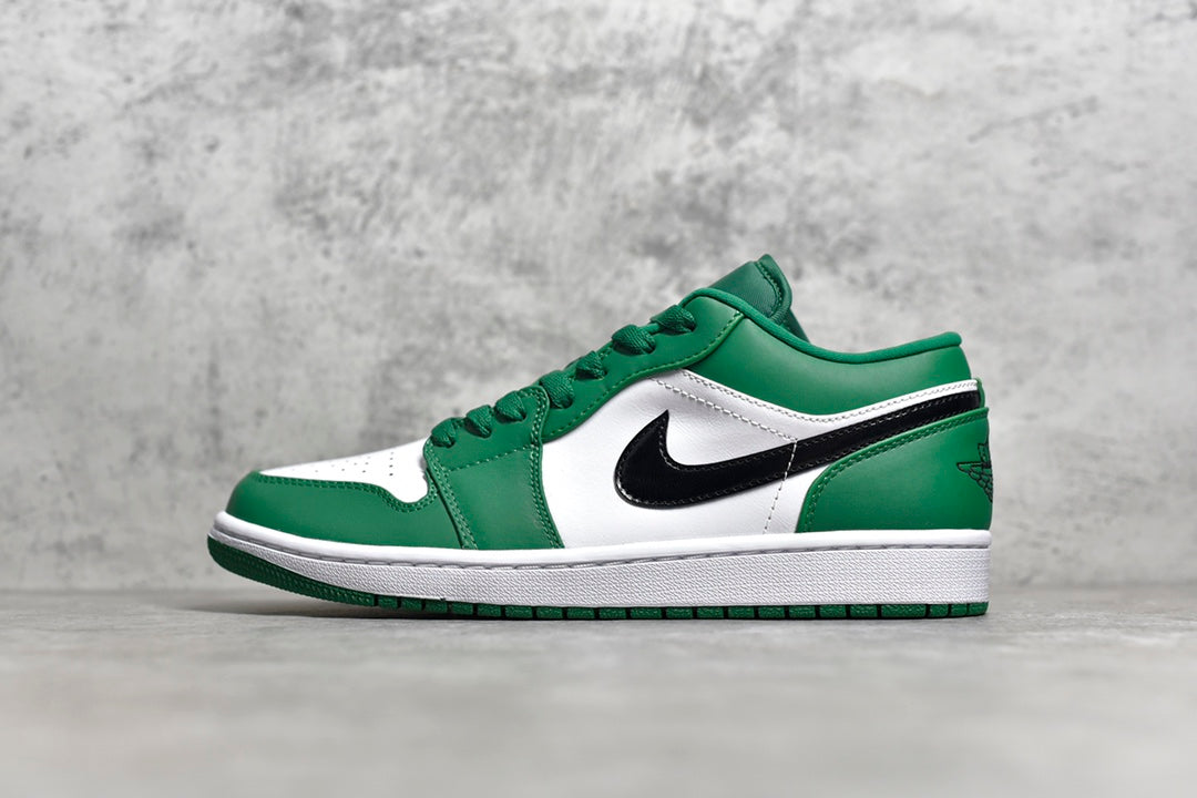 Air Jordan 1 Low Pine Green grön vit svart herr