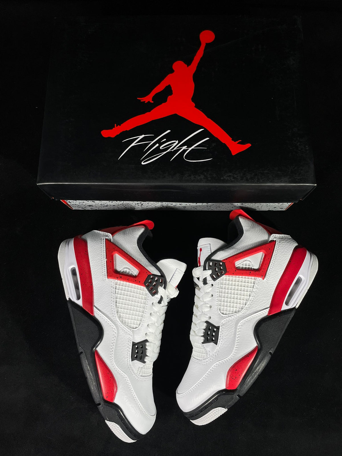 Air Jordan 4 Retro 'Red Cement' Vit/Röd