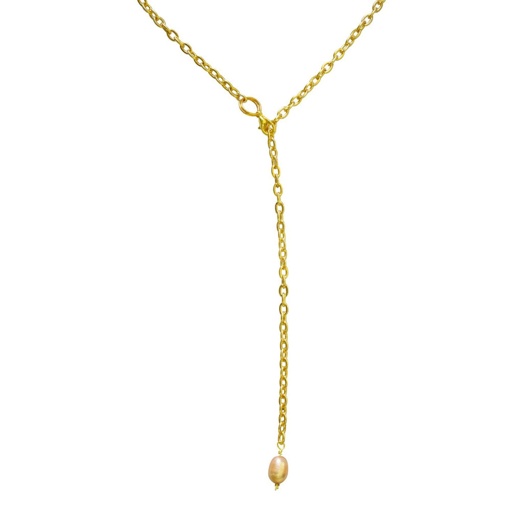 Lairat pink freshwater pearl necklace | by Ifemi Jewels-0