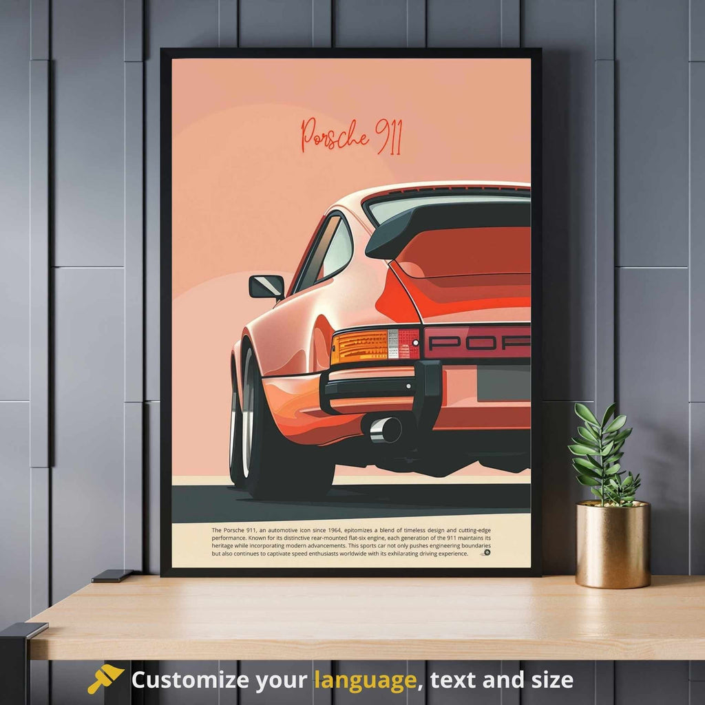Affiche Porsche 911 | impression Porsche 911  | Impression voiture mythique-0