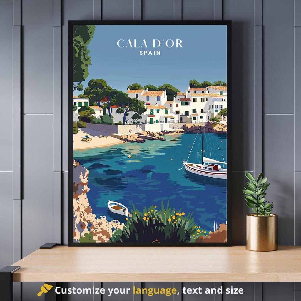 Affiche Cala D'Or, Espagne | Affiche Cala D'Or, Majorque | Impression de voyage Espagne-0