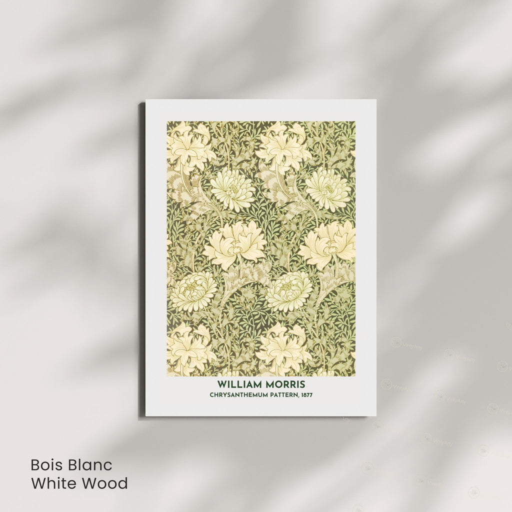 Affiche William Morris Chrysanthemum Pattern 1877 – Poster floral vintage Arts & Crafts, impression murale botanique, décoration intérieure-4