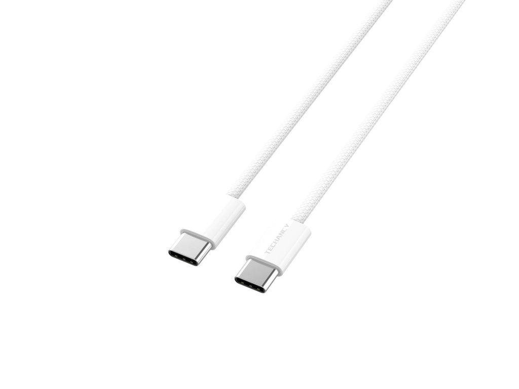 Techancy Cabo De Dados De Carregamento Rápido De 60 W Usb C Para Usb C TB1795, 1 M De Comprimento, Cabo Entrançado-1