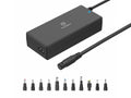 Techancy  Adaptador de energia universal TL7344 para laptops, com potência de 120W, 11 conectores e proteções contra sobrecorrente e sobretensão-0